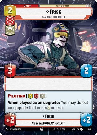 Frisk - Vanguard Loudmouth (882) (Hyperspace Foil) (882) [Jump to Lightspeed] - Fantasy Flight Games - Card Brawlers | Quebec | Canada |