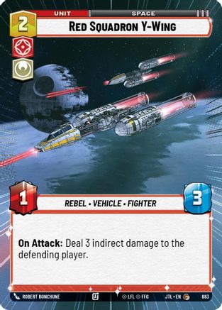 Red Squadron Y-Wing (883) (Hyperspace Foil) (883) [Jump to Lightspeed] - Fantasy Flight Games - Card Brawlers | Quebec | Canada |