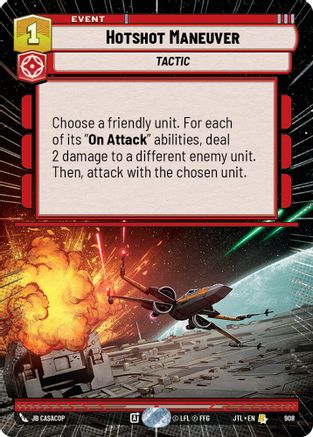 Hotshot Maneuver (908) (Hyperspace Foil) (908) [Jump to Lightspeed] - Fantasy Flight Games - Card Brawlers | Quebec | Canada |