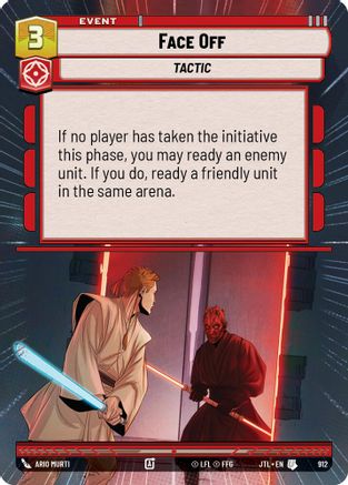 Face Off (912) (Hyperspace Foil) (912) [Jump to Lightspeed] - Fantasy Flight Games - Card Brawlers | Quebec | Canada |
