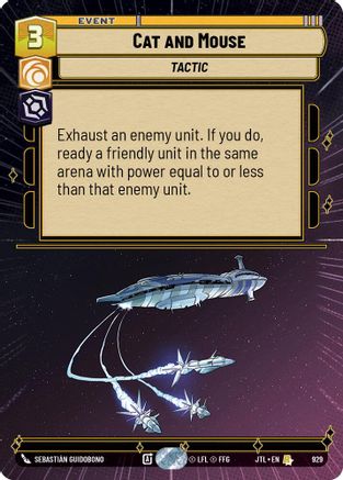 Cat and Mouse (929) (Hyperspace Foil) (929) [Jump to Lightspeed] - Fantasy Flight Games - Card Brawlers | Quebec | Canada |