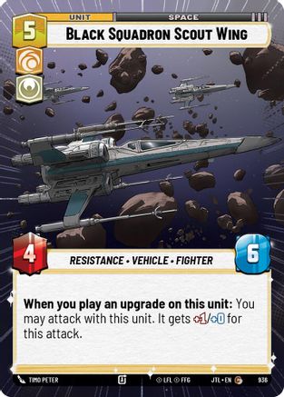 Black Squadron Scout Wing (936) (Hyperspace Foil) (936) [Jump to Lightspeed] - Fantasy Flight Games - Card Brawlers | Quebec | Canada |