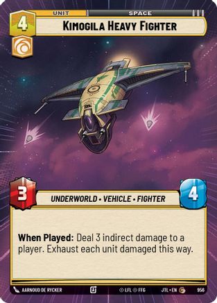 Kimogila Heavy Fighter (956) (Hyperspace Foil) (956) [Jump to Lightspeed] - Fantasy Flight Games - Card Brawlers | Quebec | Canada |
