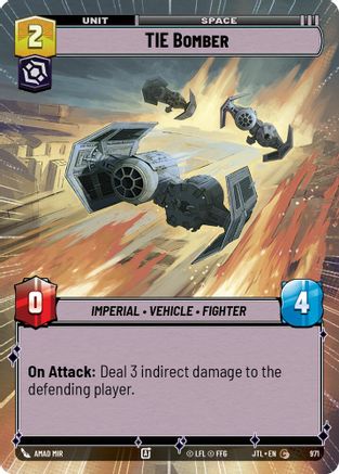 TIE Bomber (971) (Hyperspace Foil) (971) [Jump to Lightspeed] - Fantasy Flight Games - Card Brawlers | Quebec | Canada |