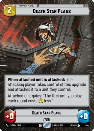 Death Star Plans (994) (Hyperspace Foil) (994) [Jump to Lightspeed] - Fantasy Flight Games - Card Brawlers | Quebec | Canada |