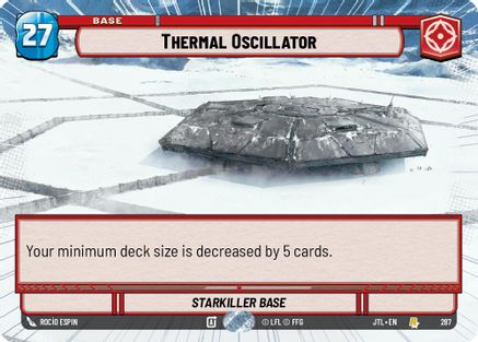 Thermal Oscillator (287) (Hyperspace) (287) [Jump to Lightspeed] - Fantasy Flight Games - Card Brawlers | Quebec | Canada |