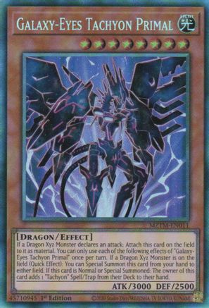 Galaxy-Eyes Tachyon Primal (Collector's Rare) [MZTM-EN011] Collector's Rare - Yu-Gi-Oh! - Card Brawlers | Quebec | Canada |
