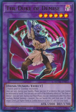 The Duke of Demise [MZTM-EN033] Ultra Rare - Yu-Gi-Oh! - Card Brawlers | Quebec | Canada |