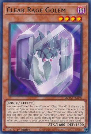 Clear Rage Golem [MZTM-EN038] Rare - Yu-Gi-Oh! - Card Brawlers | Quebec | Canada |