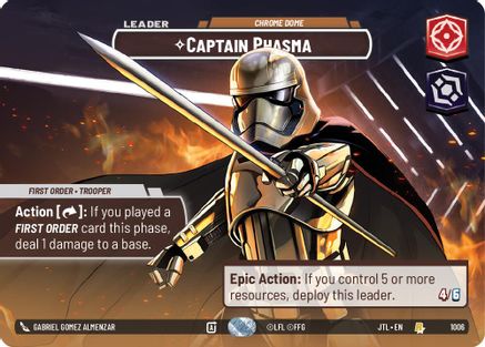 Captain Phasma - Chrome Dome (1006) (Showcase) (1006) [Jump to Lightspeed] - Fantasy Flight Games - Card Brawlers | Quebec | Canada |
