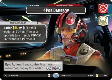 Poe Dameron - I Can Fly Anything (1009) (Showcase) (1009) [Jump to Lightspeed] - Fantasy Flight Games - Card Brawlers | Quebec | Canada |