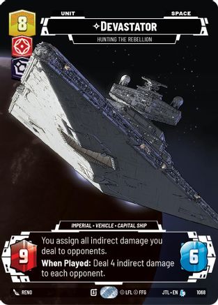 Devastator - Hunting the Rebellion (1068) (Prestige Foil) (1068) [Jump to Lightspeed] - Fantasy Flight Games - Card Brawlers | Quebec | Canada |