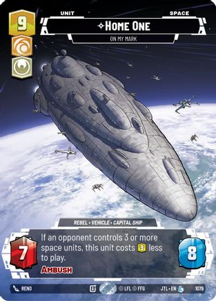 Home One - On My Mark (1079) (Prestige Foil) (1079) [Jump to Lightspeed] - Fantasy Flight Games - Card Brawlers | Quebec | Canada |