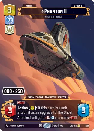 Phantom II - Modified to Dock (1091) (Serialized) (1091) [Jump to Lightspeed] - Fantasy Flight Games - Card Brawlers | Quebec | Canada |