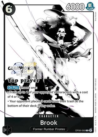 Brook (Championship 2024 Top Player Pack Vol. 2) (OP06-092) - One Piece Promotion Cards Foil