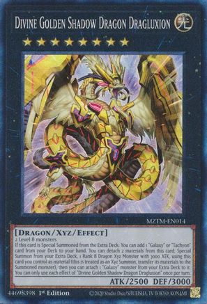 Divine Golden Shadow Dragon Dragluxion (Collector's Rare) [MZTM-EN014] Collector's Rare - Yu-Gi-Oh! - Card Brawlers | Quebec | Canada |
