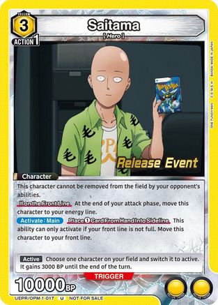 Saitama (017) (UEPR/OPM-1-017) - UE06BT One Punch Man Release Event Cards