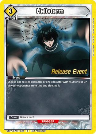 Hellstorm (UEPR/OPM-1-028) - UE06BT One Punch Man Release Event Cards