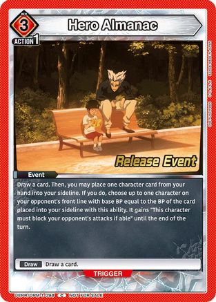 Hero Almanac (UEPR/OPM-1-098) - UE06BT One Punch Man Release Event Cards