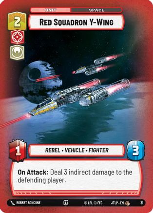Red Squadron Y-Wing (31) (31) [Jump to Lightspeed: Weekly Play] - Fantasy Flight Games - Card Brawlers | Quebec | Canada |