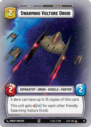Swarming Vulture Droid (20) (20) [Jump to Lightspeed: Weekly Play] - Fantasy Flight Games - Card Brawlers | Quebec | Canada |