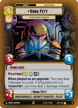 Boba Fett - Feared Bounty Hunter (15) (15) [Jump to Lightspeed: Weekly Play] - Fantasy Flight Games - Card Brawlers | Quebec | Canada |