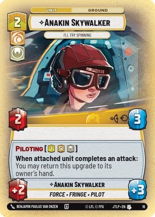 Anakin Skywalker - I'll Try Spinning (16) (16) [Jump to Lightspeed: Weekly Play] - Fantasy Flight Games - Card Brawlers | Quebec | Canada |