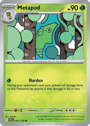 Metapod (002/159) [Scarlet & Violet: Journey Together] - Pokémon - Card Brawlers | Quebec | Canada |