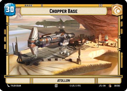 Chopper Base // X-Wing (029/262 // T02/T04) (029/262 // T02/T04) [Jump to Lightspeed] - Fantasy Flight Games - Card Brawlers | Quebec | Canada |