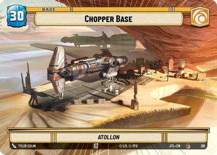 Chopper Base // X-Wing (291 // T06) (Hyperspace) (291 // T06) [Jump to Lightspeed] - Fantasy Flight Games - Card Brawlers | Quebec | Canada |
