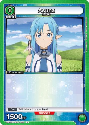 Asuna (068) (Box Topper Foil) (UE07BT/SAO-1-068) - UE07BT Sword Art Online Foil
