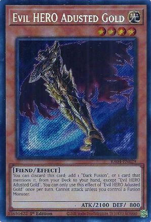 Evil HERO Adusted Gold [RA04-EN029] Secret Rare - Yu-Gi-Oh! - Card Brawlers | Quebec | Canada |
