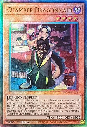 Chamber Dragonmaid [RA04-EN032] Prismatic Ultimate Rare - Yu-Gi-Oh! - Card Brawlers | Quebec | Canada |