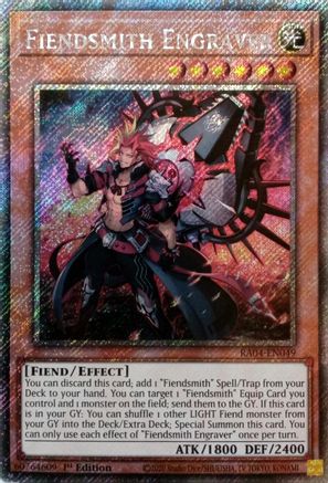 Fiendsmith Engraver [RA04-EN049] Platinum Secret Rare - Yu-Gi-Oh! - Card Brawlers | Quebec | Canada |