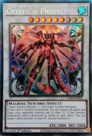 Crystron Phoenix [RA04-EN058] Prismatic Collector's Rare - Yu-Gi-Oh! - Card Brawlers | Quebec | Canada |