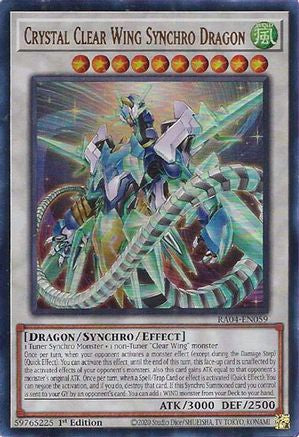 Crystal Clear Wing Synchro Dragon [RA04-EN059] Ultra Rare - Yu-Gi-Oh! - Card Brawlers | Quebec | Canada |