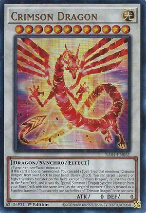 Crimson Dragon (card) [RA04-EN061] Ultra Rare - Yu-Gi-Oh! - Card Brawlers | Quebec | Canada |