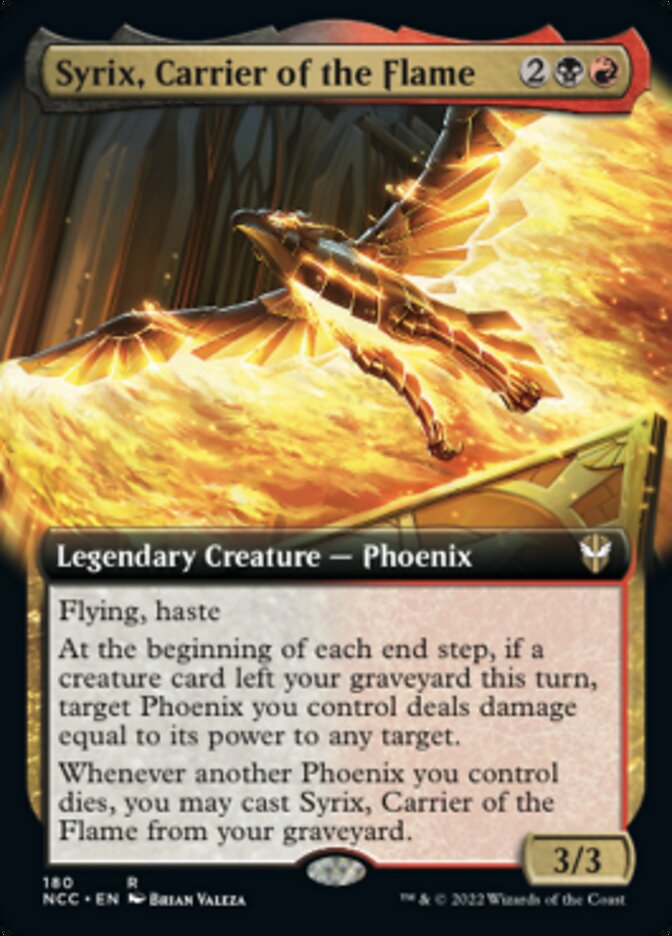 Syrix, Carrier of the Flame (Extended Art) [Streets of New Capenna Commander] - Magic: The Gathering - Card Brawlers | Quebec | Canada |