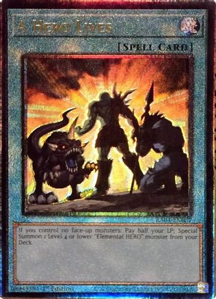 A Hero Lives [RA04-EN087] Prismatic Ultimate Rare - Yu-Gi-Oh! - Card Brawlers | Quebec | Canada |