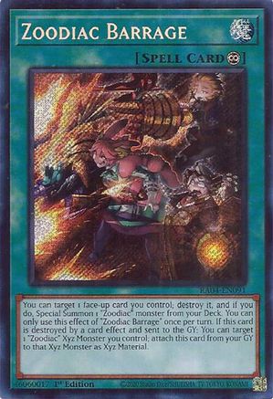Zoodiac Barrage [RA04-EN091] Secret Rare - Yu-Gi-Oh! - Card Brawlers | Quebec | Canada |