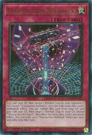 Transaction Rollback [RA04-EN105] Ultra Rare - Yu-Gi-Oh! - Card Brawlers | Quebec | Canada |