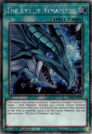 The Eye of Timaeus [RA04-EN192] Platinum Secret Rare - Yu-Gi-Oh! - Card Brawlers | Quebec | Canada |