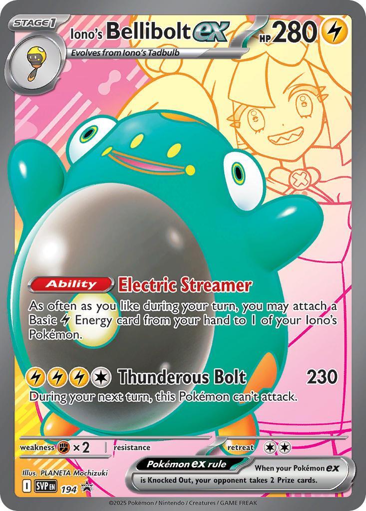 Iono's Bellibolt ex (194) [Scarlet & Violet: Black Star Promos] - Pokémon - Card Brawlers | Quebec | Canada |