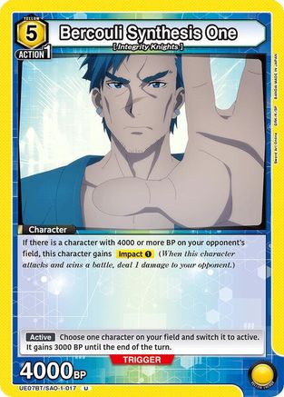 Bercouli Synthesis One (UE07BT/SAO-1-017) - UE07BT Sword Art Online