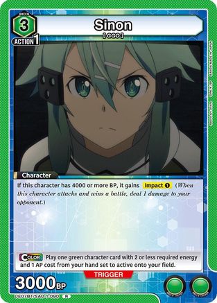 Sinon (090) (UE07BT/SAO-1-090) - UE07BT Sword Art Online Foil