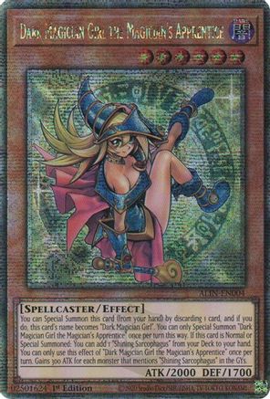 Dark Magician Girl the Magician's Apprentice [ALIN-EN004] Quarter Century Secret Rare - Yu-Gi-Oh! - Card Brawlers | Quebec | Canada |