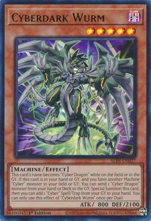 Cyberdark Wurm [ALIN-EN027] Ultra Rare - Yu-Gi-Oh! - Card Brawlers | Quebec | Canada |