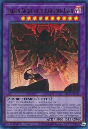 Fallen Angel of the Golden Land [ALIN-EN036] Ultra Rare - Yu-Gi-Oh! - Card Brawlers | Quebec | Canada |