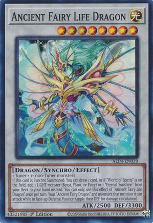 Ancient Fairy Life Dragon [ALIN-EN039] Super Rare - Yu-Gi-Oh! - Card Brawlers | Quebec | Canada |