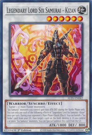 Legendary Lord Six Samurai - Kizan [ALIN-EN042] Common - Yu-Gi-Oh! - Card Brawlers | Quebec | Canada |